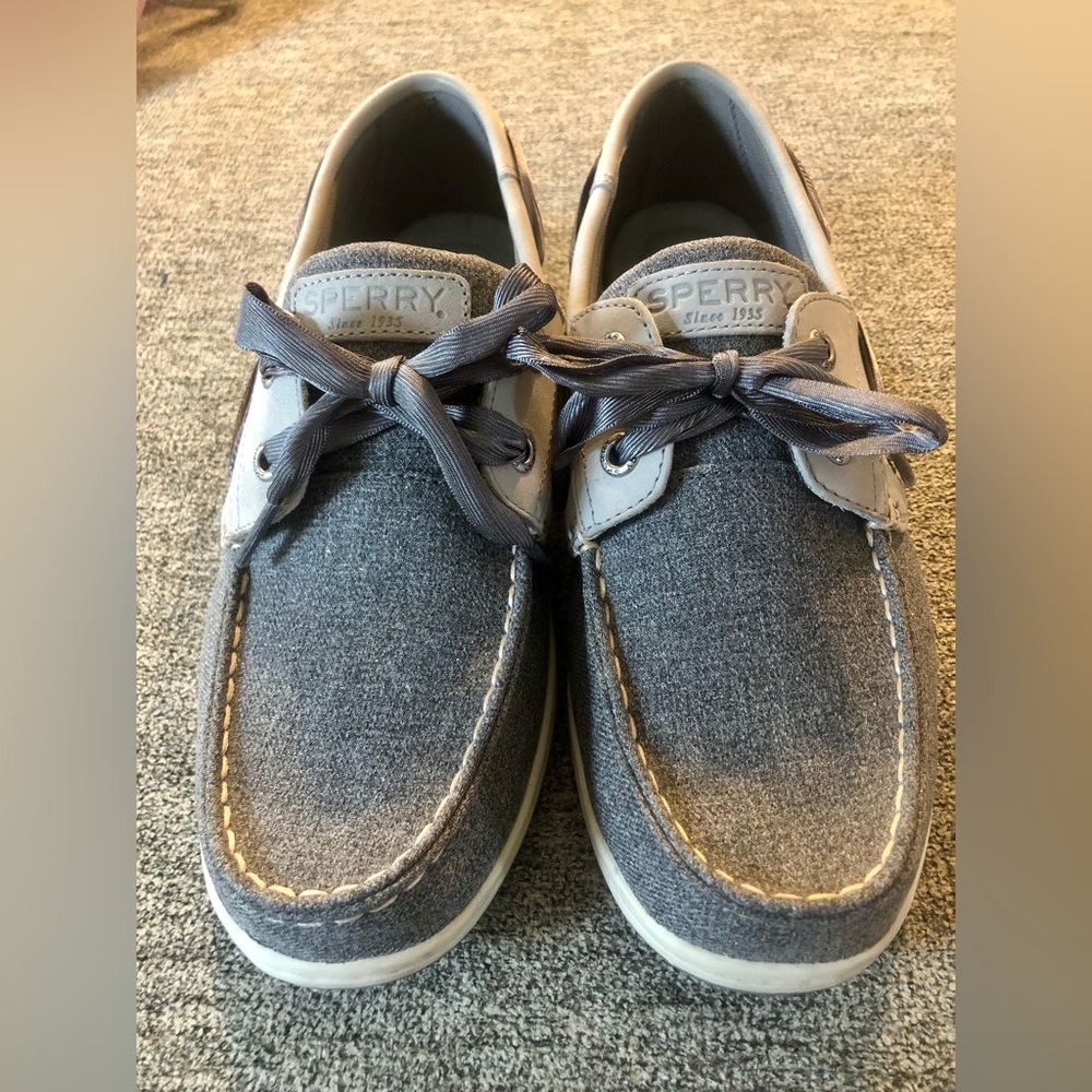 Sperry Koifish Sparkle Chambray Boat Shoe Women’s 8.5